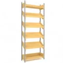 Стеллаж с наклонными полками на металлокаркасе АЛц.СТН_3