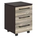 Тумба подкатная MMC-3D Дуб Базель/Венге Магия_0