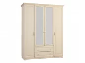 Корпус Шкаф 4-створчатый Белла  модуль 02 белый/джелато софт_0