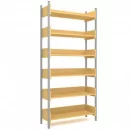 Стеллаж односторонний на металлокаркасе АЛц.СТ-1_0