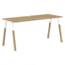 Стол письменный Forta FST 1567 Белый премиум Дуб Гамильтон_6