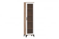 Шкаф-пенал Марсель НМ 013.06 Софт Графит Дуб Крафт серый_0