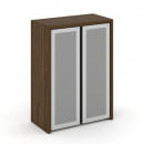 Шкаф средний широкий (2 средних фасада стекло сатин в раме) Corner COR.ST-2.4R Гикори Песочный_6