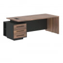 Стол руководителя левый VELION VENEER VRCT 2290 L Американский орех Яшма черная_13