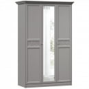 Шкаф трехстворчатый Джулия ЛД 695.010.000 Оникс серый_0