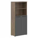 Шкаф с глухими средними дверьми MORRIS TREND MHC 85.6 Антрацит Кария Пальмира_10