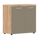 Шкаф с глухими малыми дверьми и топом Torr LUX TLLC 85.1 Дуб Бофорд Капучино_19