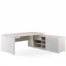 Стол письменный на опорной креденции правый ZIO28510321 Светлый дуб_2