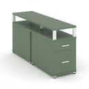 Тумба двухсторонняя опорная приставная с ящиком CONCEPT CN.DTGP-002 B/W Кобо Белый_7