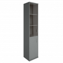 Шкаф высокий узкий левый Riva А.СУ-1.2 Л Серый_18