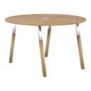 Конференц-стол Forta FRST 1250 Дуб Гамильтон Белый премиум_1