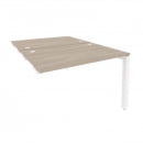 Стол-приставка двойной на П-образном м/к к опорным элем. ONIX O.MP-D.SPR-2.8 Дуб Аттик/Белый_44