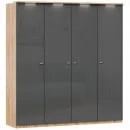 Шкаф четырехстворчатый Фиджи 006 Дуб Золотой Белый_5