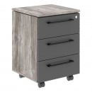 Тумба MORRIS TREND MMC-3D Сосна Нордик Антрацит_1