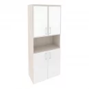 Шкаф высокий широкий ONIX O.ST-1.4R white Денвер Светлый/Белый_25