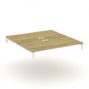 Двойной стол надставка на две опорные тумбы CONCEPT CN.DSN-007 Дуб Винченцо Белый_16