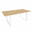 Стол переговорный на О-образном м/к ONIX O.MO-PRG-19 Тиквуд Светлый/Белый_4