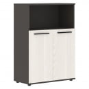 Шкаф с глухими малыми дверьми EDIS EMCS 85.3 Мокко Белый Мокко_21