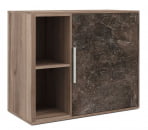 Шкаф низкий с вертикальной нишей B-TONE BTN36151242 Вяз Бетон темный_3