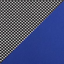 Сетчатый акрил черный / Полиэстер синий