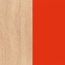 Дуб Сонома/Красный