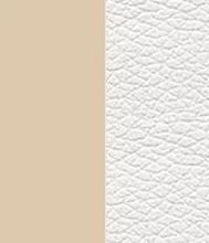 Капучино матовый/Кожзам белый