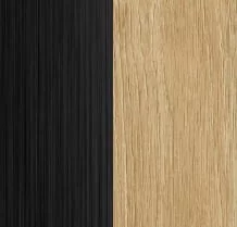 Металл черный/Тиквуд светлый