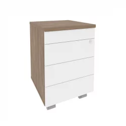 Тумба мобильная (ТИП-ОН) ОНИКС О.ТМ-3 ТИП Дуб Аризона/Белый / (TIP-ON) ONIX O.TM-3 TIP