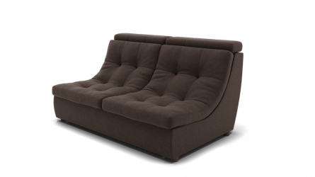 Диван Монако-1 (ЗР) Цвет фасада: Коричневый; Тип: Прямой; Материал фасада: Металл/Велюр