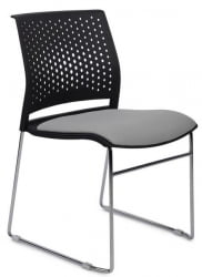 Кресло Колор РCХ Д918Б Черный пластик/Серая ткань / Color RCH D918B