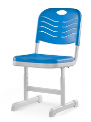 Стул ученический регулируемый пластиковый (рост 3-5) Синий
