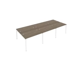 Рабочая станция на 6 раб.места Metal System Б.СМ-6.2 Вяз/Белый