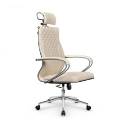 Кресло руководителя Metta L 2c 44C/K116 Infinity Easy Clean (MPES) Комплект 9 Молочное
