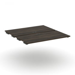 Двойной стол-приставка к двум опорным тумбам/шкафам CONCEPT CN.DSPR-007 Дуб Мали Антрацит