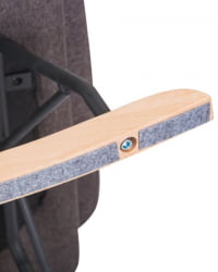 Набор 2 шт Кресло-качалка DOBRIN KIARA (серая ткань (LAR-106D-26)) 2 шт