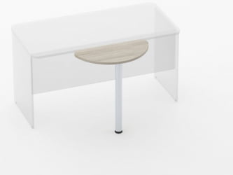 Приставка-полукруг Glassy 2.14 Дуб сантана светлый