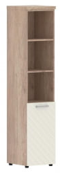 Шкаф колонка с глухой малой дверью и топом (левый) Torr LUX TLHC 42.5 L Дуб Каньон Латте