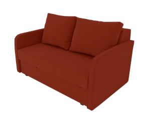 Диван Лоджия Велюр (Berhouse) Цвет фасада: Оранж Велюто 27; Тип: Прямой; Материал фасада: Металл/Велюр