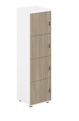 Локер 4 ячейки Сигма СГ.817.ВХ.ОД Белый Дуб темный / Sigma SG.817.WH.OD