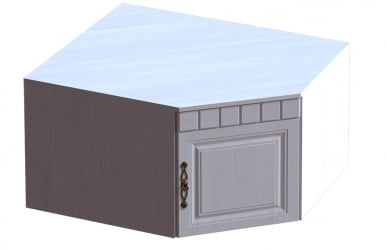 Антресоль угловая Прованс 04 Бодега белая Платина премиум