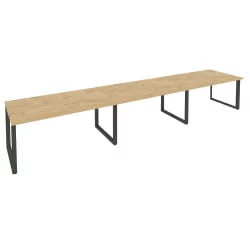 Стол переговорный (3 столешницы) ONIX O.MO-PRG-3.4 Тиквуд Светлый/Антрацит