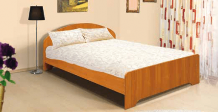 Кровать 1600 х 2000 с низкой ножной спинкой Ясень шимо светлый