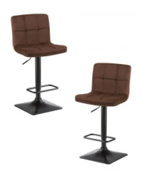 Стул барный DOBRIN DOMINIC (шоколадный велюр (MJ9-111)) 2 шт