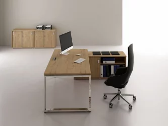 Стол системы БЭНЧ, переговорный, конечный GLOSS LINE НСПК-О.926 Teakwood