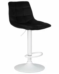 Стул барный DOBRIN TAILOR WHITE Черный велюр MJ9-101
