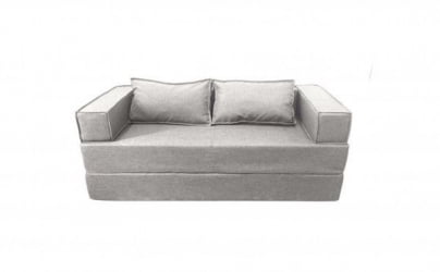 Диван прямой бескаркасный Хит (Berhouse) Цвет фасада: Грей; Тип: Прямой; Материал фасада: Рогожка