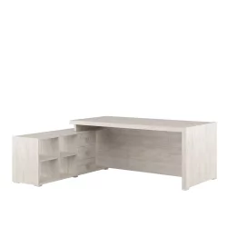 Стол письменный на опорной тумбе, левый SOL29711202 Светлый дуб