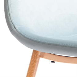 Кухонный стул BREEZE (mod. 4724) Велюр/металл , 44 х 53 х 87 см, Aquamarine (аквамарин) HLR16 / натуральный