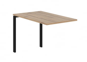 Брифинг-приставка ЕДИС ЕУБ 1167 Дуб Денвер светлый Черный / EDIS EUB