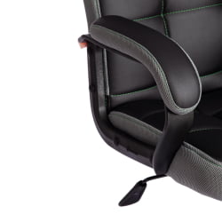 Кресло TRENDY (22) кож/зам/ткань, черный/серый, 36-6/12